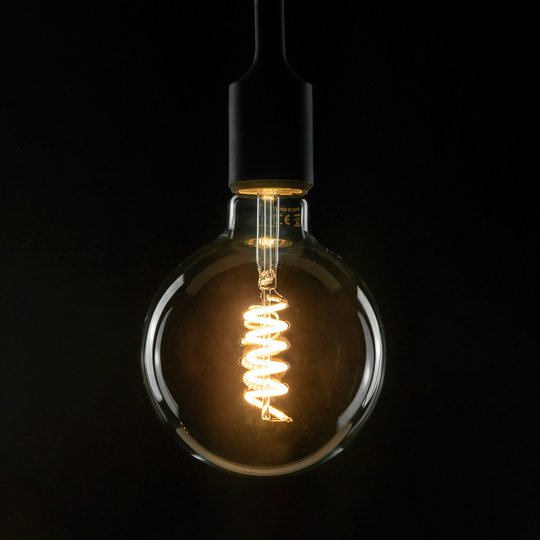 SEGULA LED-lampa E27 8 W G125 Curved ambient klar