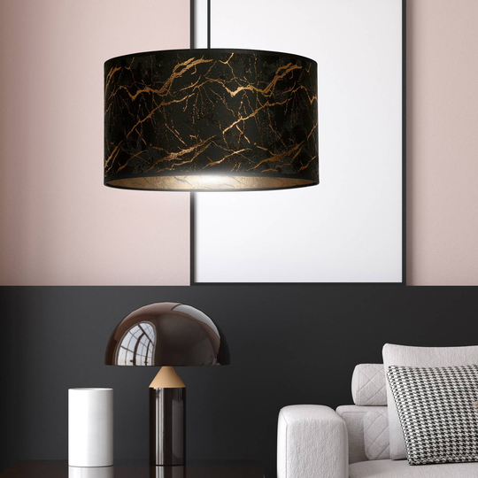 Hänglampa Jari Falls 1 lampa svart-marmorerad