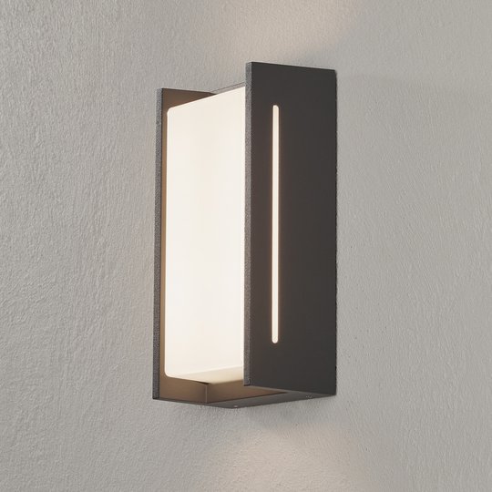 LED-utomhusvägglampa Indus, antracit