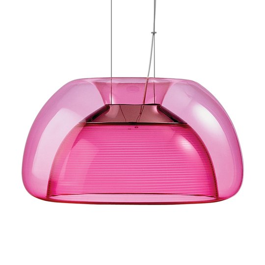 Färgstark LED-hänglampa Aurelia, rosa