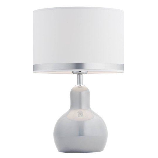 Bordslampa Lona med tygskärm, fot transparent