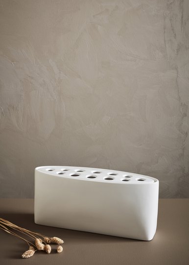 EIA - Ceramic Vase with Lid White