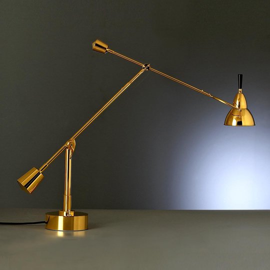TECNOLUMEN Buquet bordslampa 24 karats förgyllt