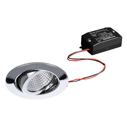 BRUMBERG LED-downlight 38° rund krom 2 700 K
