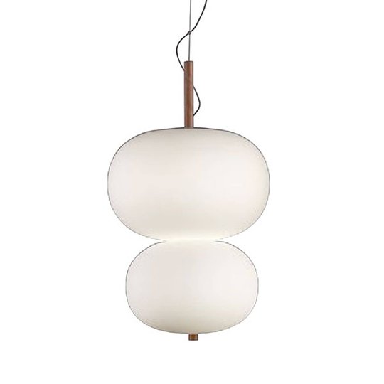 Grok Largi Hänglampa, höjd 67 cm, ljust askträ