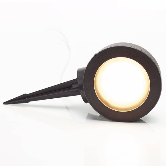 Spettspot Tommy rund svart 1 lampa 10W CCT
