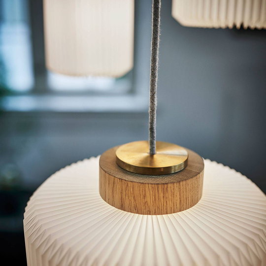 LE KLINT Cylinder, hänglampa, ljus ek, Ø 14 cm