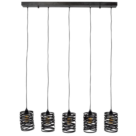 Hänglampa Spindlight, 5 lampor