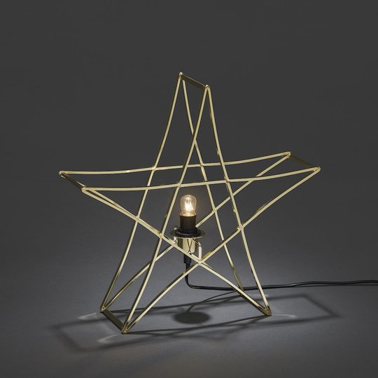 Metallstjärna stående (Mässing/guld)