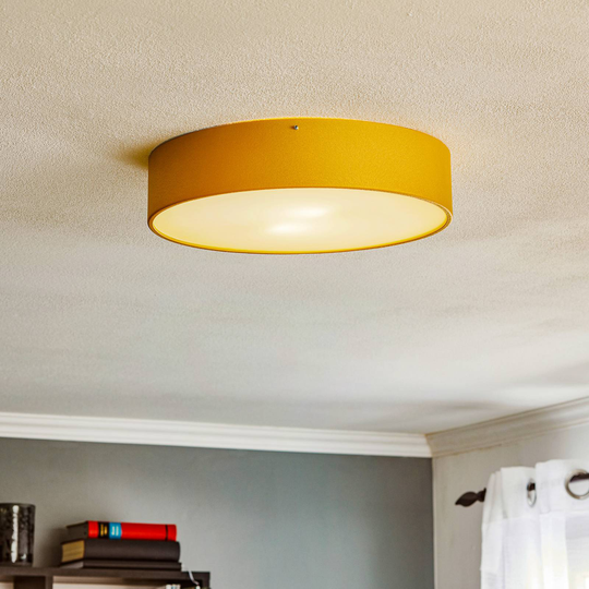 Taklampa Dayton, lackerad i guld Ø 25 cm