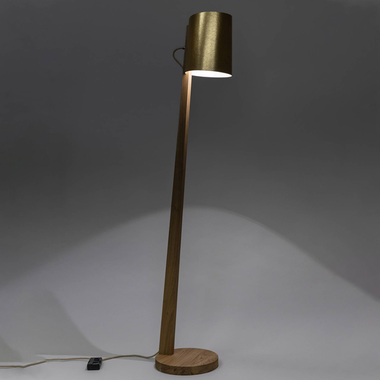 ALMUT 1411 golvlampa cylindrisk Ø30 cm ananas