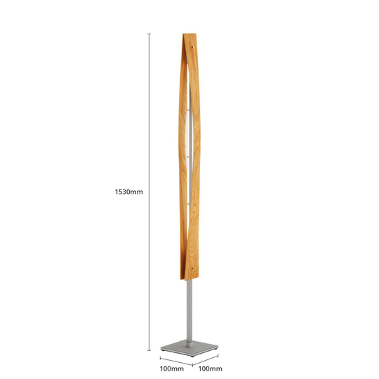 Rothfels Lian LED-golvlampa, ekträ