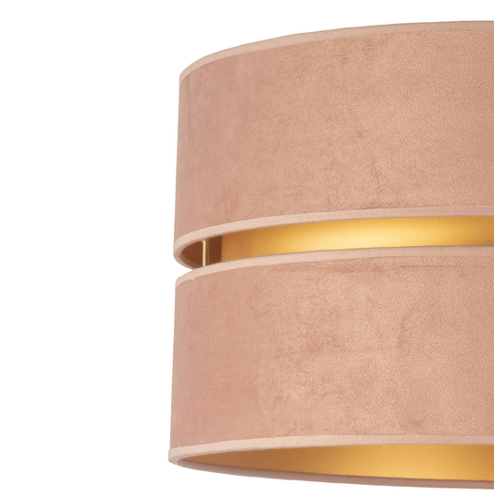 Taklampa Golden Duo Ø 40 cm ljusrosa/guld