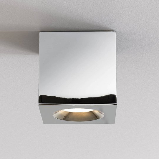 Astro Kos Square 80 taklampa, polerad krom