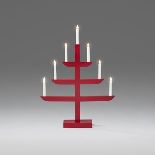 Elljusstake 7L 65cm (Röd)