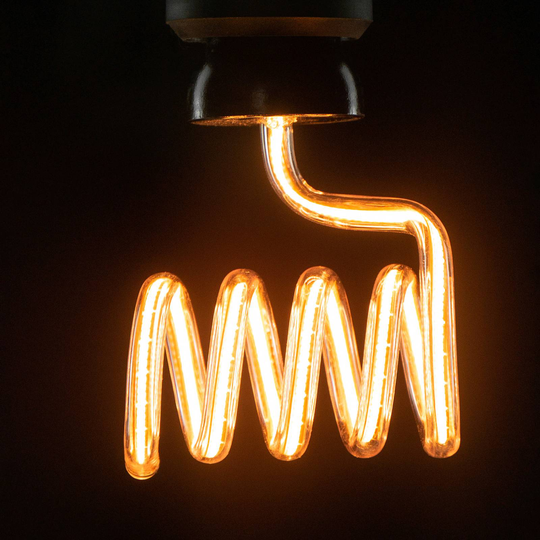SEGULA LED-lampa Loop Cross E27 10W 1 900 K dimbar