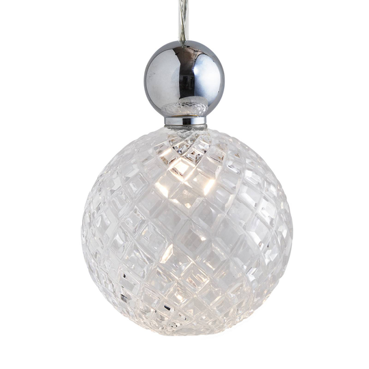 EBB & FLOW Uva L boll silver klar small check