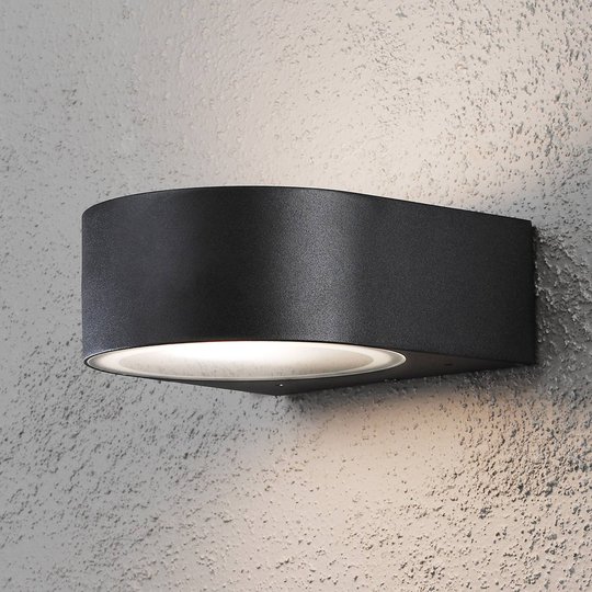 Utomhusvägglampa Teramo svart