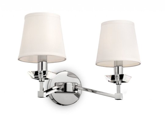Beira vägglampa 2L (Silver)