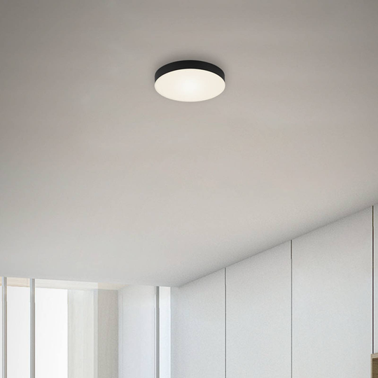 LED-taklampa Flame Ø 15,7 cm svart