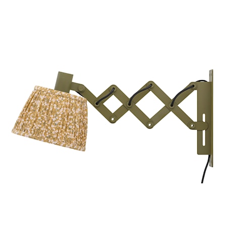 Vinni Vägglampa Järn/Polyester Grön