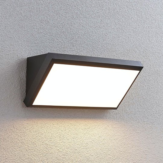 LED-utomhusvägglampa Abby med sensor
