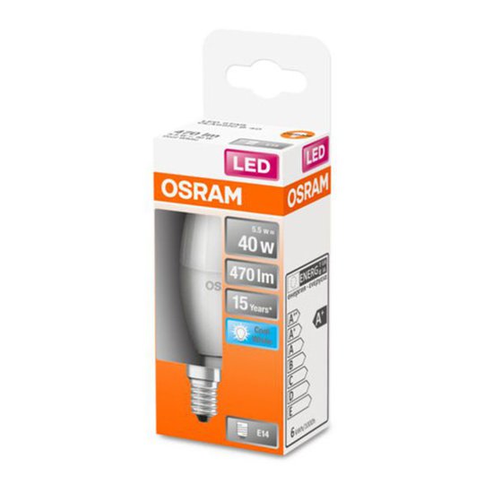 OSRAM Classic B LED-lampa E14 5,5 W 4 000 K matt