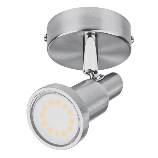 LEDVANCE Niclas LED-spotlight, nickel,1 lampa