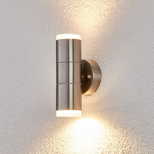 Utomhusvägglampa Delina av rostfritt stål