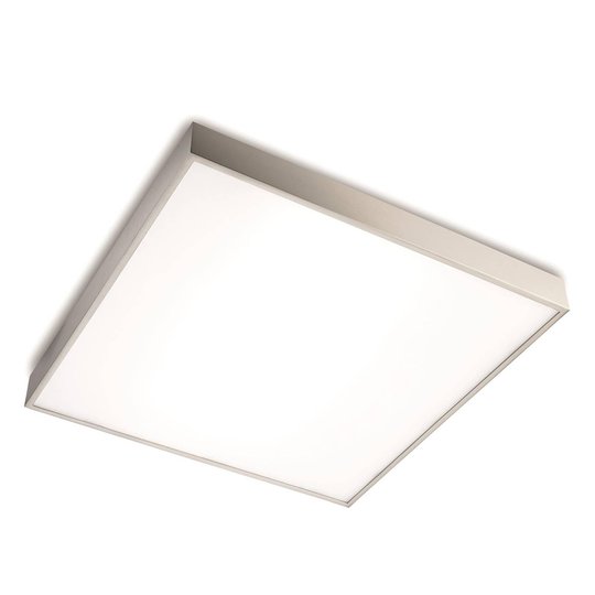 Taklampa Apolo, IP44, 50 cm, nickel