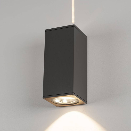 SLV Big Theo LED-utomhusvägglampa, antracit
