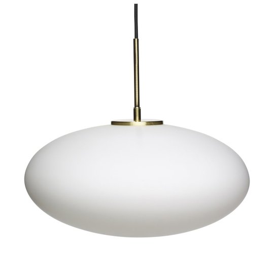 Taklampa opal/mässing (Mässing/guld)
