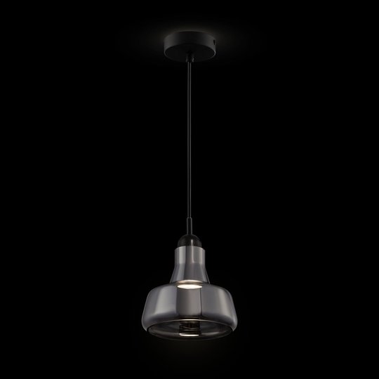 Hänglampa Ola glasskärm Ø 15 cm, rökgrå