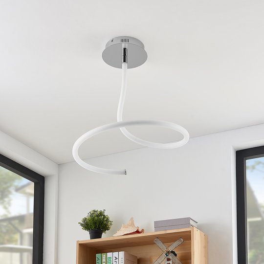 Lucande Serpentina LED-taklampa, dimbar