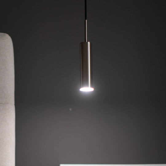 Schöner Wohnen Stina LED-hänglampa, 1 lampa nickel