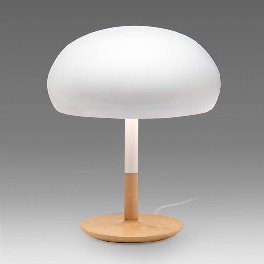 Keramik-bordslampa Aspen i svampform, 45 cm
