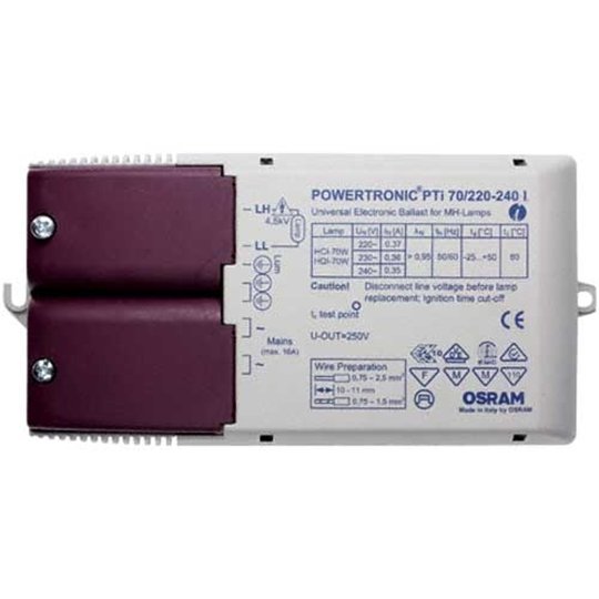 Elektroniskt förkopplingsdon PTi 70/220-240 I