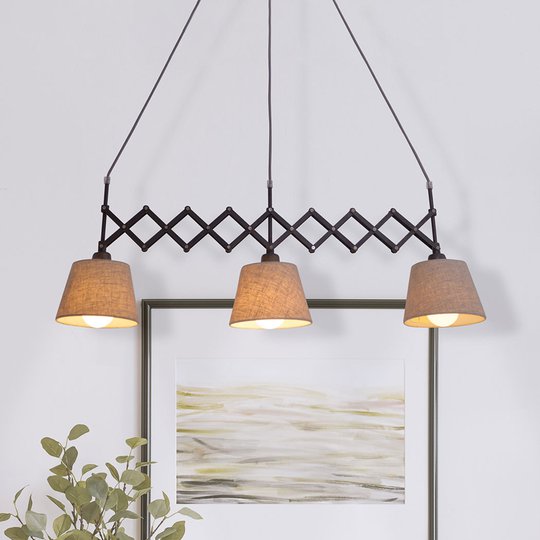 Textilhänglampa Adrienne 3 lampor