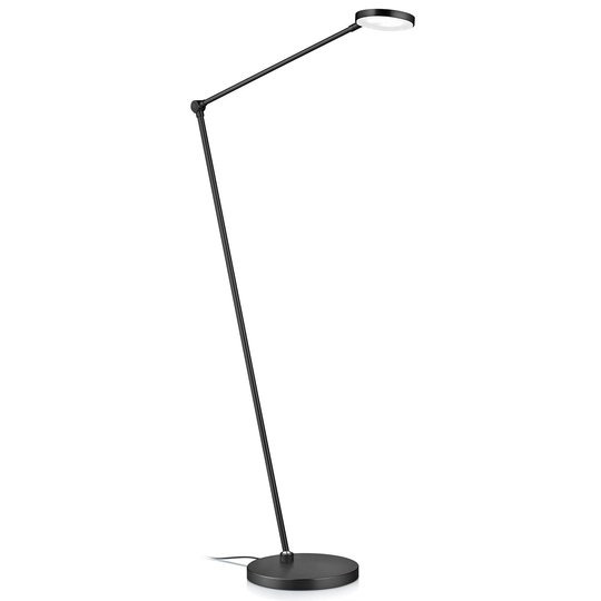 LED-golvlampa Thea-S geststyrning, svart