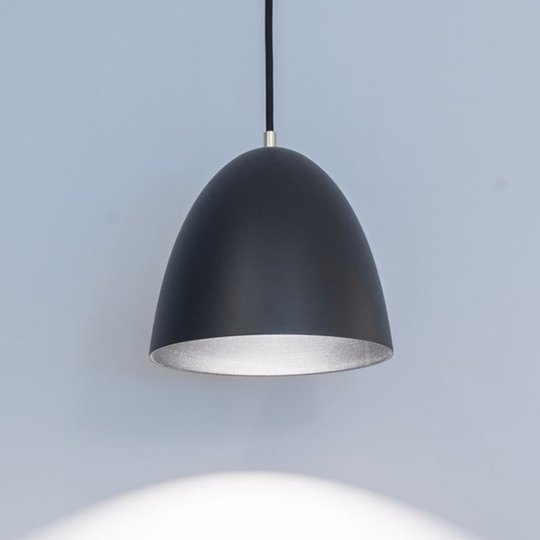 LED-hänglampa Eas, Ø 24 cm, 3 000 K, svart