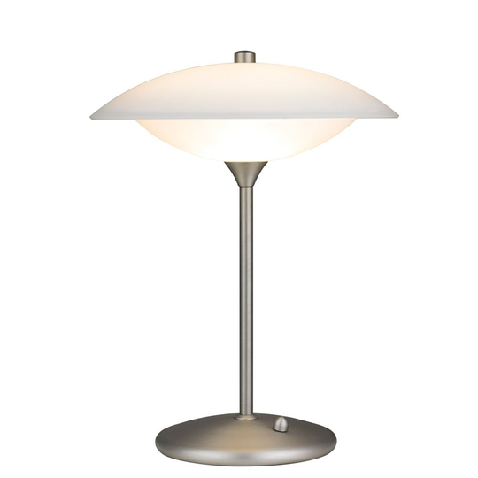 Baroni bordlampa (Borstat stål)