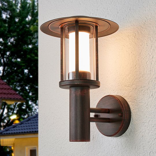 Rostfärgad LED-utomhusvägglampa Pavlos