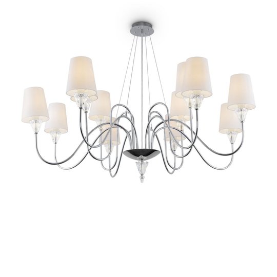Florero taklampa 115cm (Förkromad/blank)