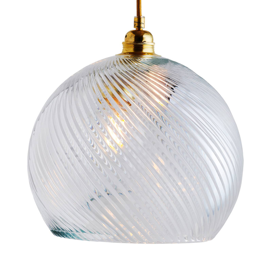 EBB & FLOW Rowan hänglampa guld/crystal Ø 28 cm