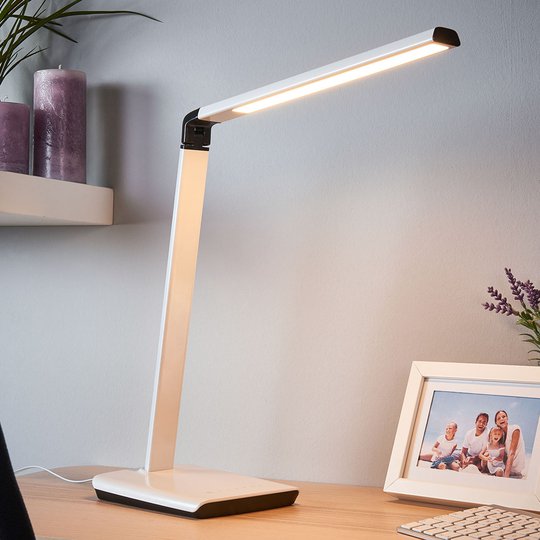 Skrivbordslampa Kuno, USD, dimbar LED