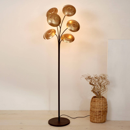 Golvlampa Nuvola med 6 ljuskällor