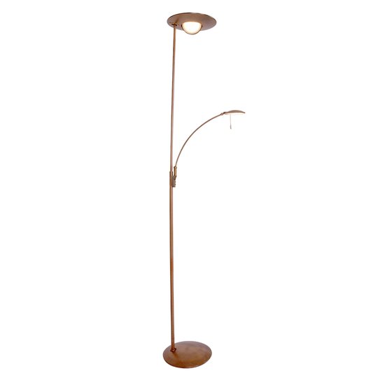 Bronsfärgad LED-golvlampa Zenith, dimmer