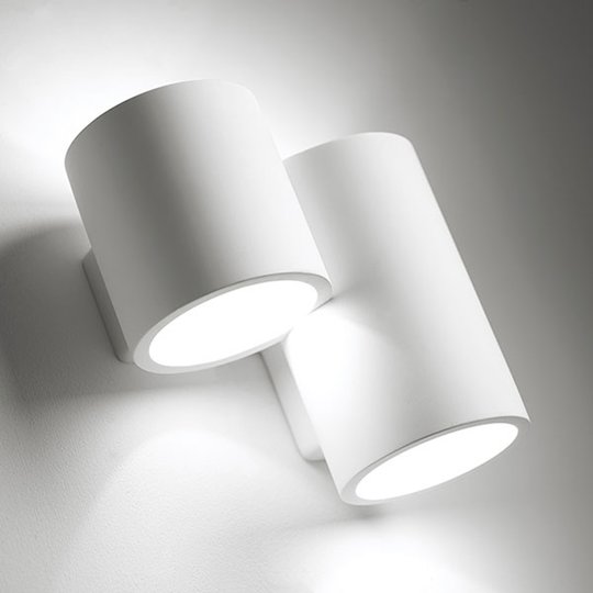 Vägglampa Arta med två cylindrar