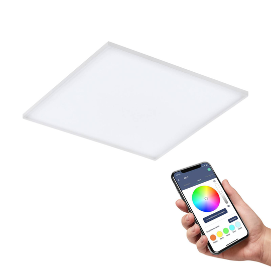 EGLO connect Turcona-Z LED-taklampa 60 x 60 cm