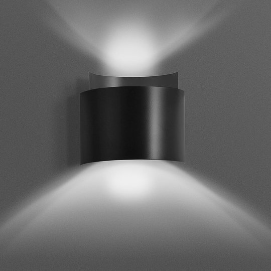 Volta vägglampa (Svart)